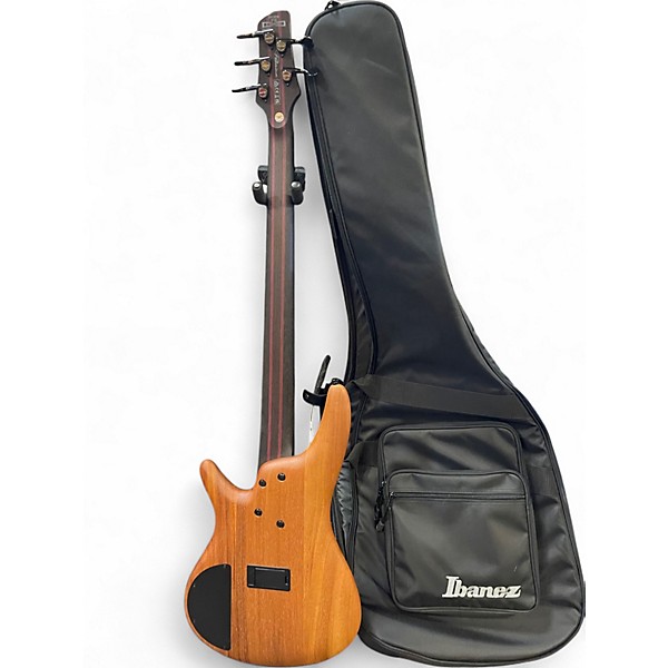 Used Ibanez premium sr1355b Sunburst Electric Bass Guitar