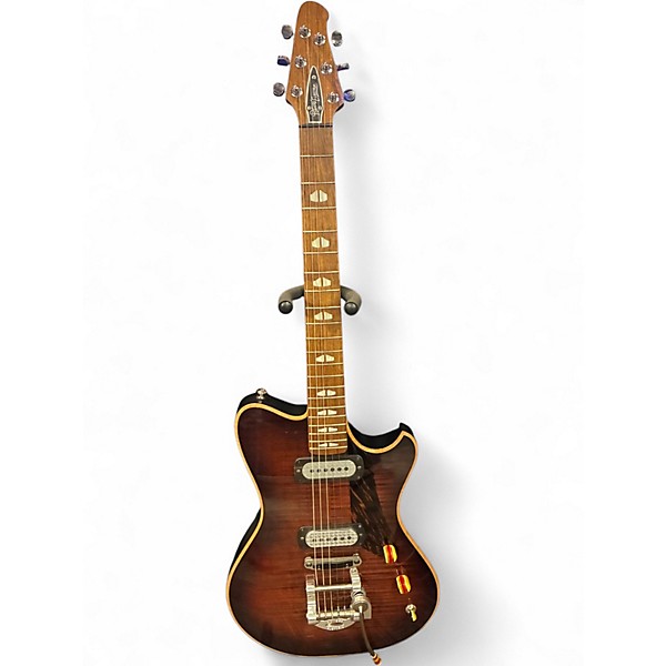 Used Powers Electric A-Type Brown Sunburst Solid Body Electric Guitar