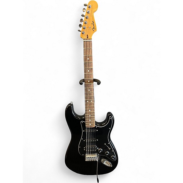 Used Fender Standard Stratocaster HSS Black Solid Body Electric Guitar