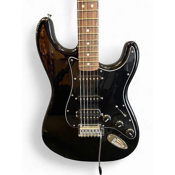 Used Fender Standard Stratocaster HSS Black Solid Body Electric Guitar