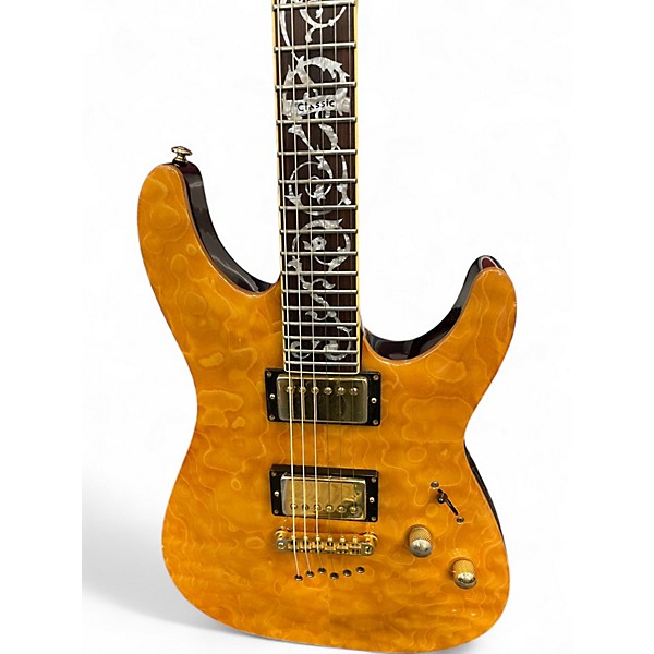 Used Schecter Guitar Research C1 Classic Orange Solid Body Electric Guitar