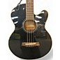 Used Ibanez AEB5E Black Acoustic Bass Guitar