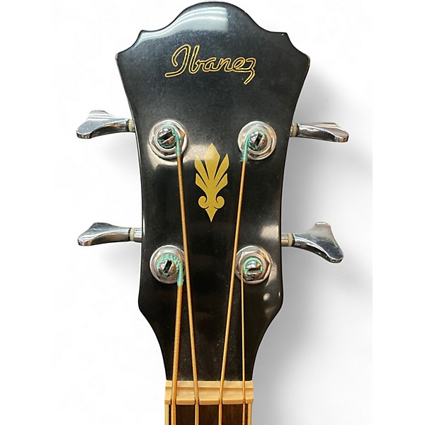 Used Ibanez AEB5E Black Acoustic Bass Guitar