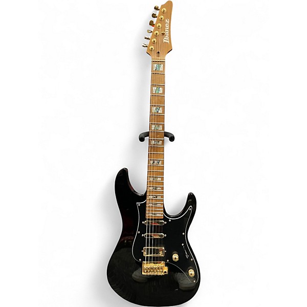 Used Ibanez THBB10 Tim Henson Black Solid Body Electric Guitar