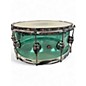 Used DW 14in Design Series Acrylic Snare Seafoam Green Drum