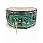 Used DW 14in Design Series Acrylic Snare Seafoam Green Drum