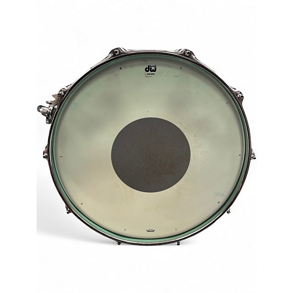 Used DW 14in Design Series Acrylic Snare Seafoam Green Drum