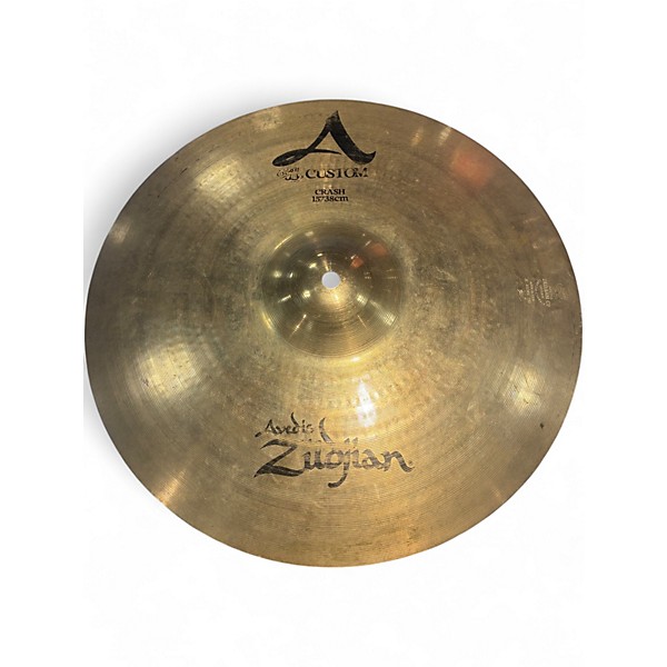 Used Zildjian 15in A CUSTOM CRASH Cymbal
