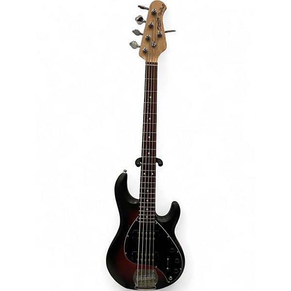 Used Sterling by Music Man Ray5 HH 5 String Crimson Burst Electric Bass Guitar