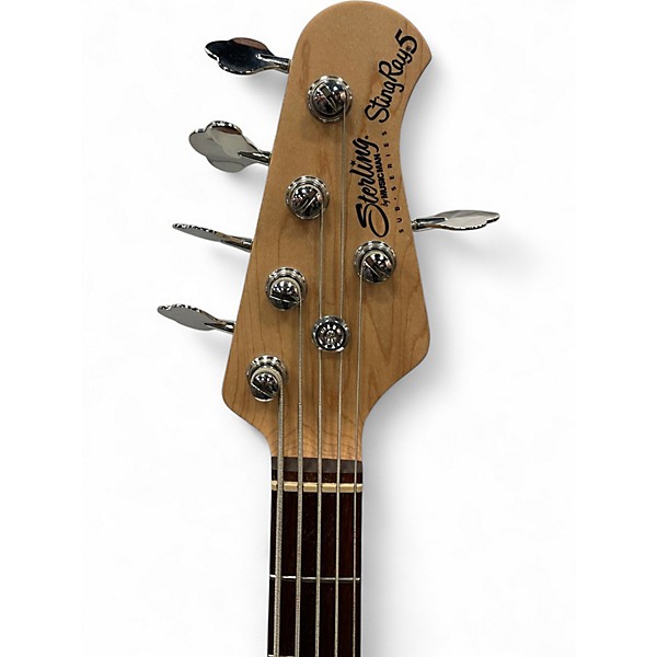 Used Sterling by Music Man Ray5 HH 5 String Crimson Burst Electric Bass Guitar