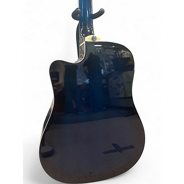 Used Ibanez V70CE Trans Blue Acoustic Electric Guitar