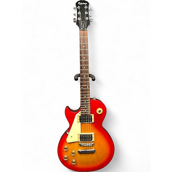 Used Epiphone Les Paul 100 Bolt On Left Handed 2 Tone Sunburst Electric Guitar