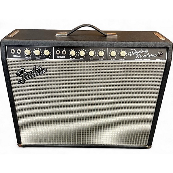 Used Fender Custom Vibrolux Reverb Tube Guitar Combo Amp