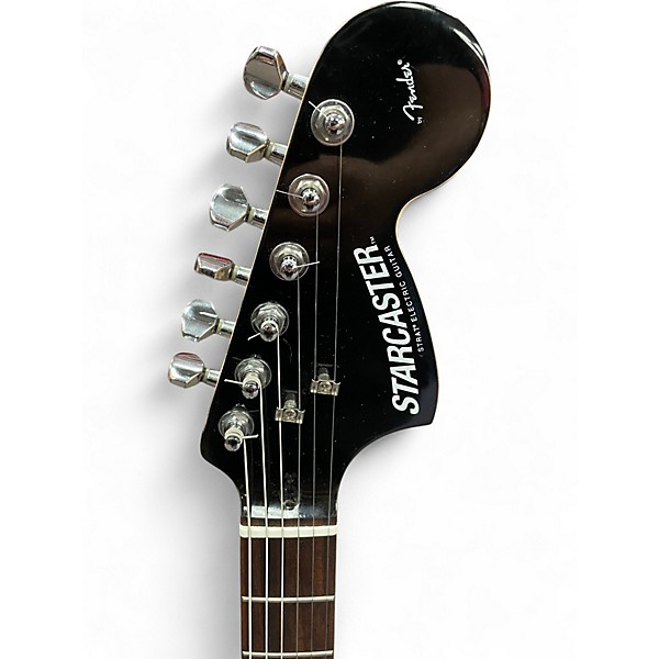 Used Starcaster by Fender Starcaster Black Hollow Body Electric Guitar