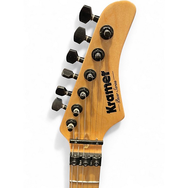 Used Kramer PACER TIGER STRIPE Orange Solid Body Electric Guitar