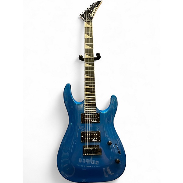 Used Jackson JS22 Dinky Blue Solid Body Electric Guitar