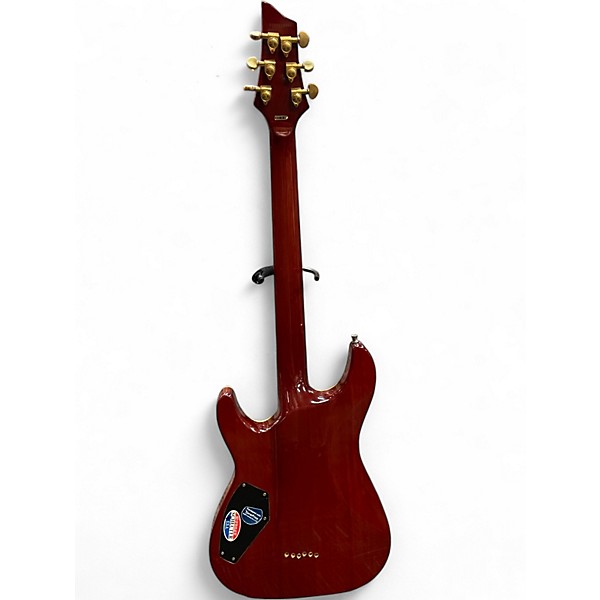 Used Schecter Guitar Research C1 Elite Trans Orange Solid Body Electric Guitar