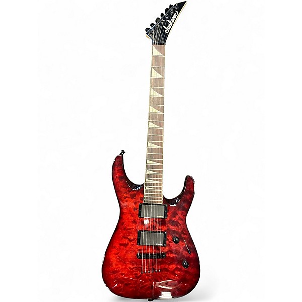Used Jackson DINKY DKXT Trans Red Solid Body Electric Guitar