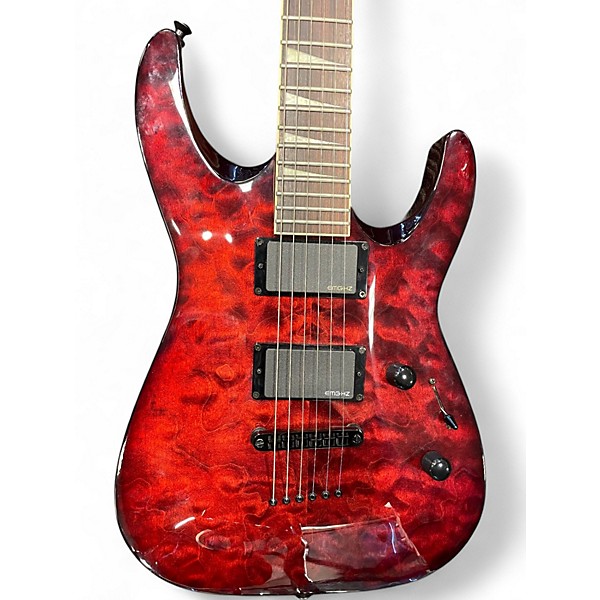 Used Jackson DINKY DKXT Trans Red Solid Body Electric Guitar