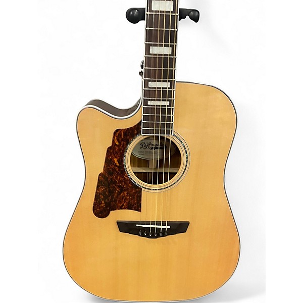 Used D'Angelico Premier Series D500 LEFT HANDED Natural Acoustic Electric Guitar