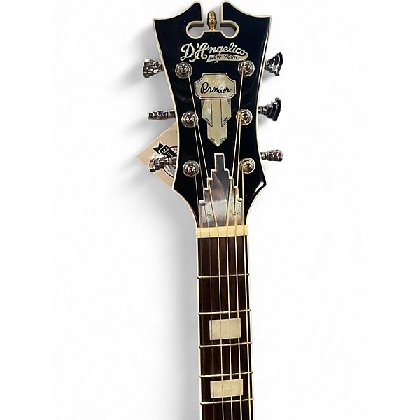 Used D'Angelico Premier Series D500 LEFT HANDED Natural Acoustic Electric Guitar