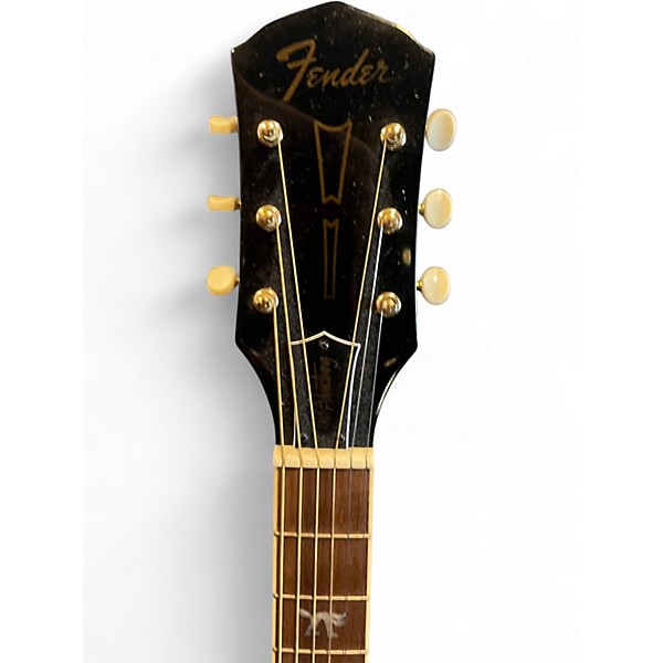 Used Fender Tim Armstrong Hellcat Black Acoustic Electric Guitar