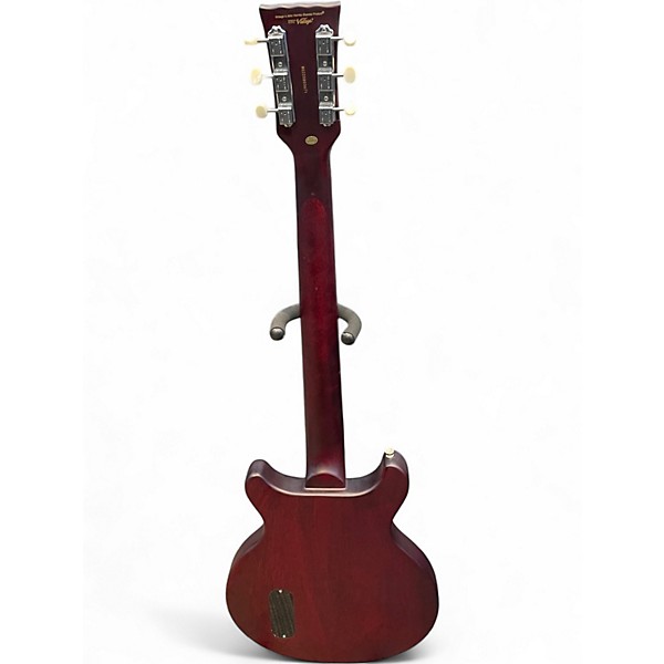 Used Vintage V130 Satin Red Solid Body Electric Guitar