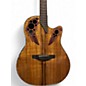 Used Ovation CE44P Natural Acoustic Electric Guitar