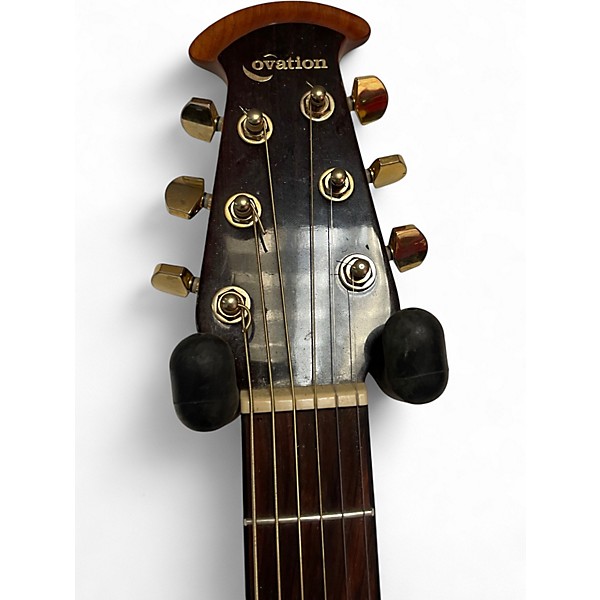 Used Ovation CE44P Natural Acoustic Electric Guitar