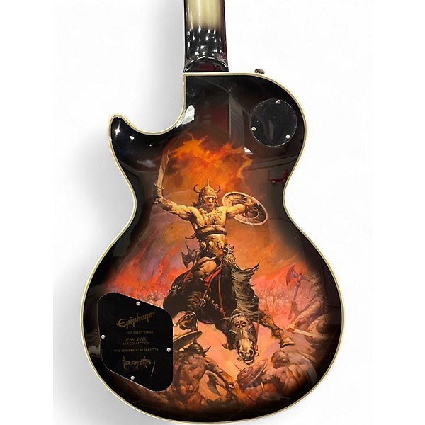 Used Epiphone ADAM JONES BERSERKER SIGNATURE ART SERIES LES PAUL CUSTOM Silverburst Solid Body Electric Guitar