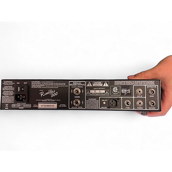 Used Fender Rumble V3 500W Bass Amp Head