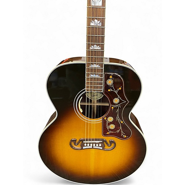 Used Gibson SJ200 ROSEWOOD 3 Color Sunburst Acoustic Electric Guitar