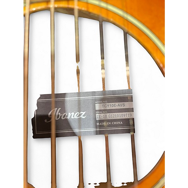 Used Ibanez TCY10E Talman Vintage Sunburst Acoustic Electric Guitar