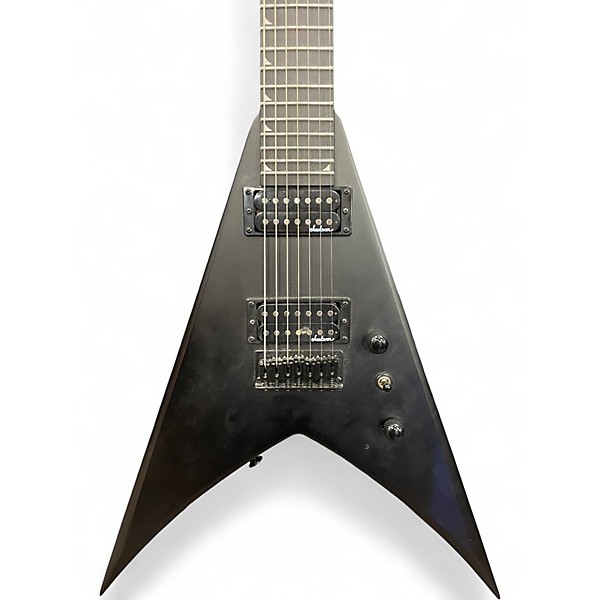 Used Jackson JS Series King V JS22 KV HT 7-String Black Solid Body Electric Guitar