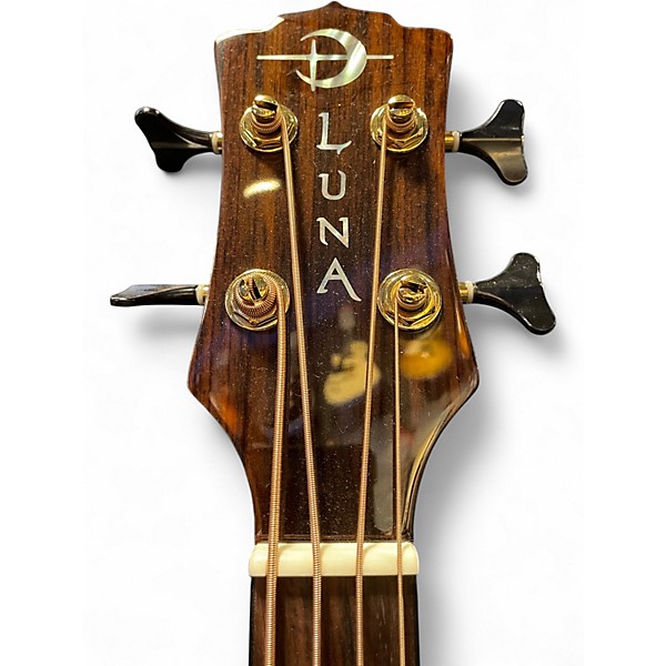Used Luna Vista Bear Natural Acoustic Bass Guitar