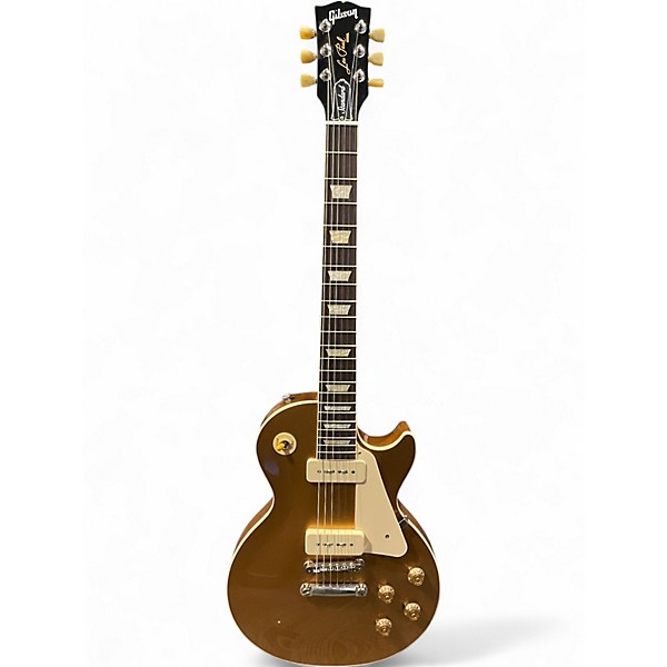 Used Gibson Les Paul Standard '50s P-90 Gold Top Gold Solid Body Electric Guitar