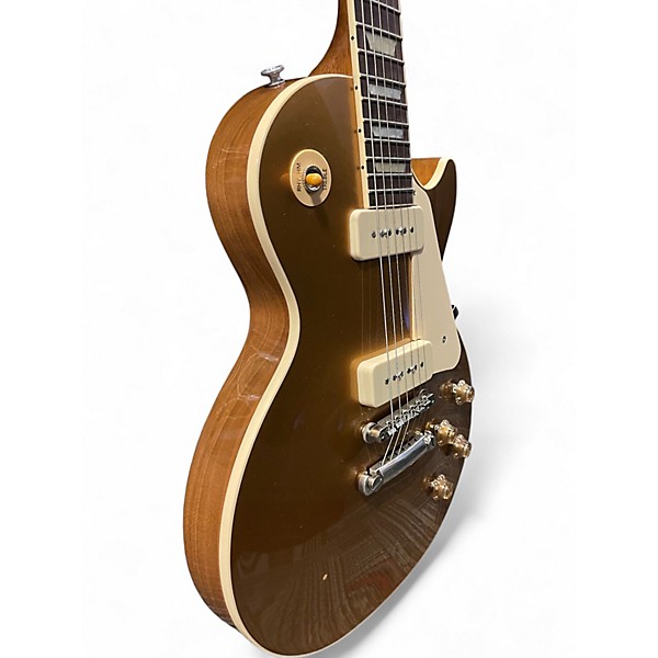 Used Gibson Les Paul Standard '50s P-90 Gold Top Gold Solid Body Electric Guitar