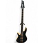 Used Schecter Guitar Research CB-4 LEFT HANDED Satin Black Electric Bass Guitar thumbnail