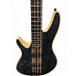 Used Schecter Guitar Research CB-4 LEFT HANDED Satin Black Electric Bass Guitar