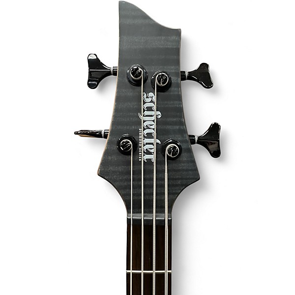 Used Schecter Guitar Research CB-4 LEFT HANDED Satin Black Electric Bass Guitar