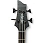 Used Schecter Guitar Research CB-4 LEFT HANDED Satin Black Electric Bass Guitar