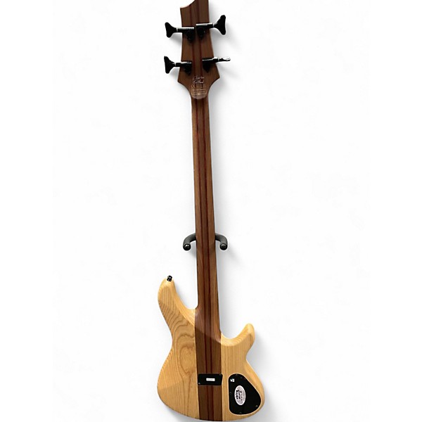 Used Schecter Guitar Research CB-4 LEFT HANDED Satin Black Electric Bass Guitar