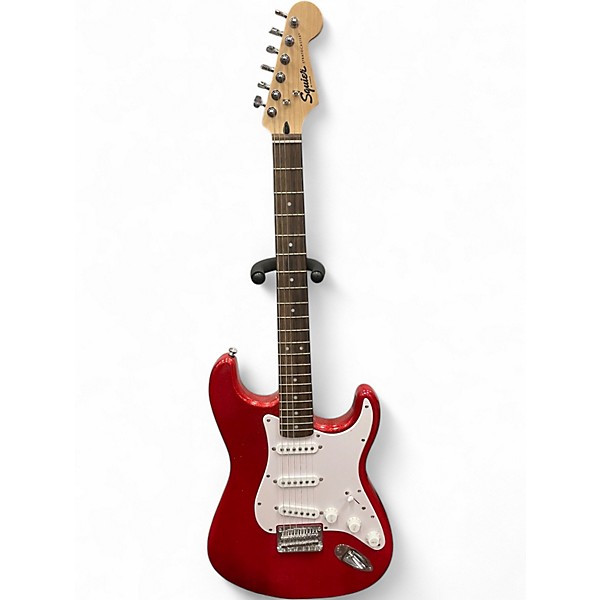 Used Squier Bullet Stratocaster Red Solid Body Electric Guitar