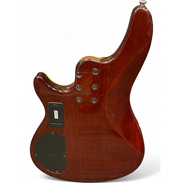 Used Schecter Guitar Research Omen Extreme 4 String 2 Tone Sunburst Electric Bass Guitar