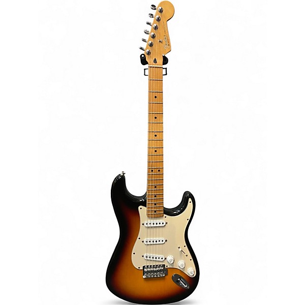 Used 2003 Fender Standard Stratocaster 3 Color Sunburst Solid Body Electric Guitar