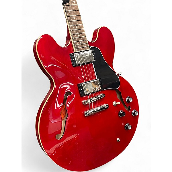 Used Epiphone ES335 INSPIRED BY GIBSON Cherry Hollow Body Electric Guitar
