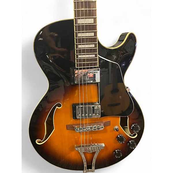 Used 2004 Ibanez AG75 Artcore 3 Tone Sunburst Hollow Body Electric Guitar