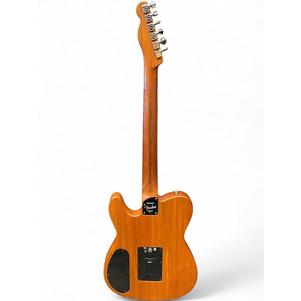 Used Fender Acoustasonic Player Telecaster Black Acoustic Electric Guitar