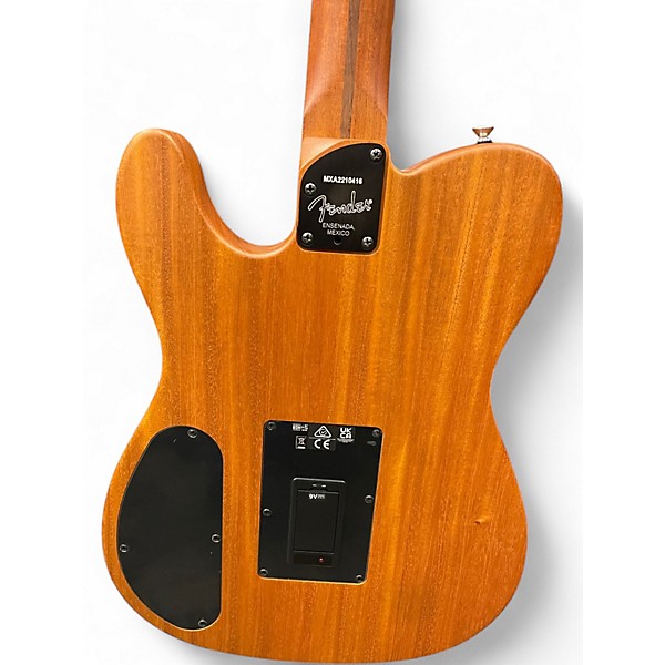 Used Fender Acoustasonic Player Telecaster Black Acoustic Electric Guitar
