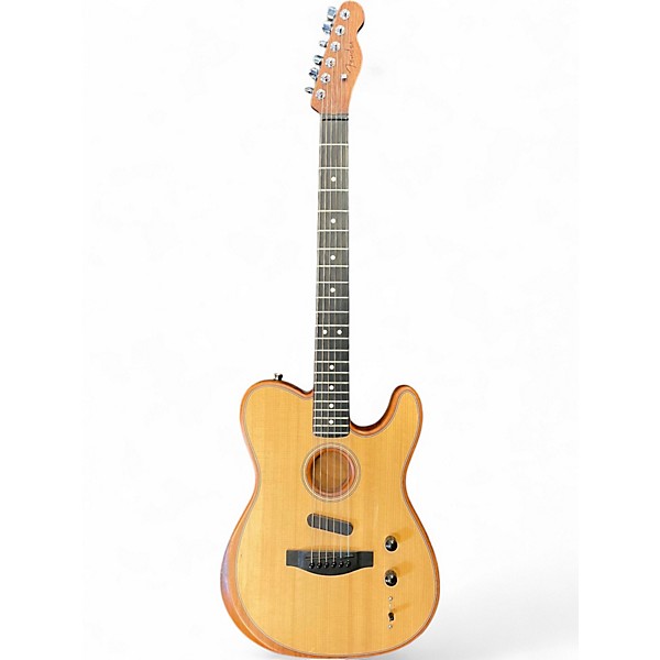 Used Fender American Acoustasonic Telecaster Mahogany Acoustic Electric Guitar